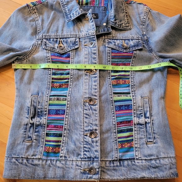 Colorful Patchwork Denim Jacket - Picture 12 of 15